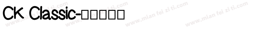 CK Classic字体转换